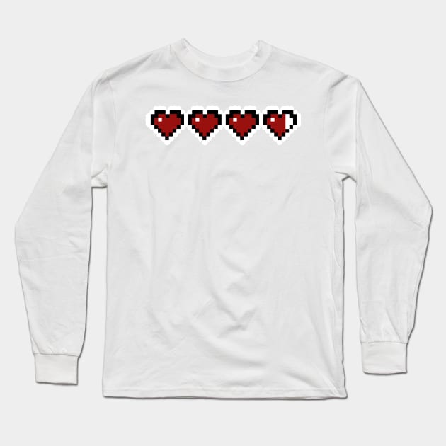 Almost Full Heart Gauge Long Sleeve T-Shirt by Fazz333